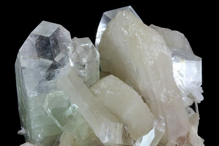 Zoned Apophyllite Crystals With Stilbite - India #72089
